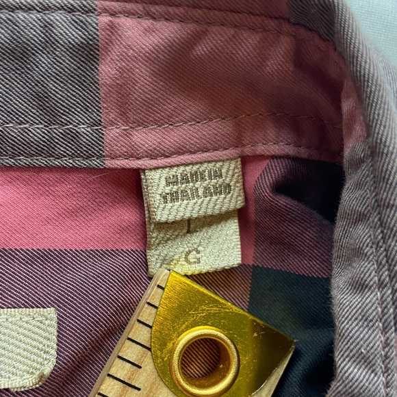 Burberry Brit Button Up Long Sleeve Shirt, Men’s Size Large - Picture 10 of 12